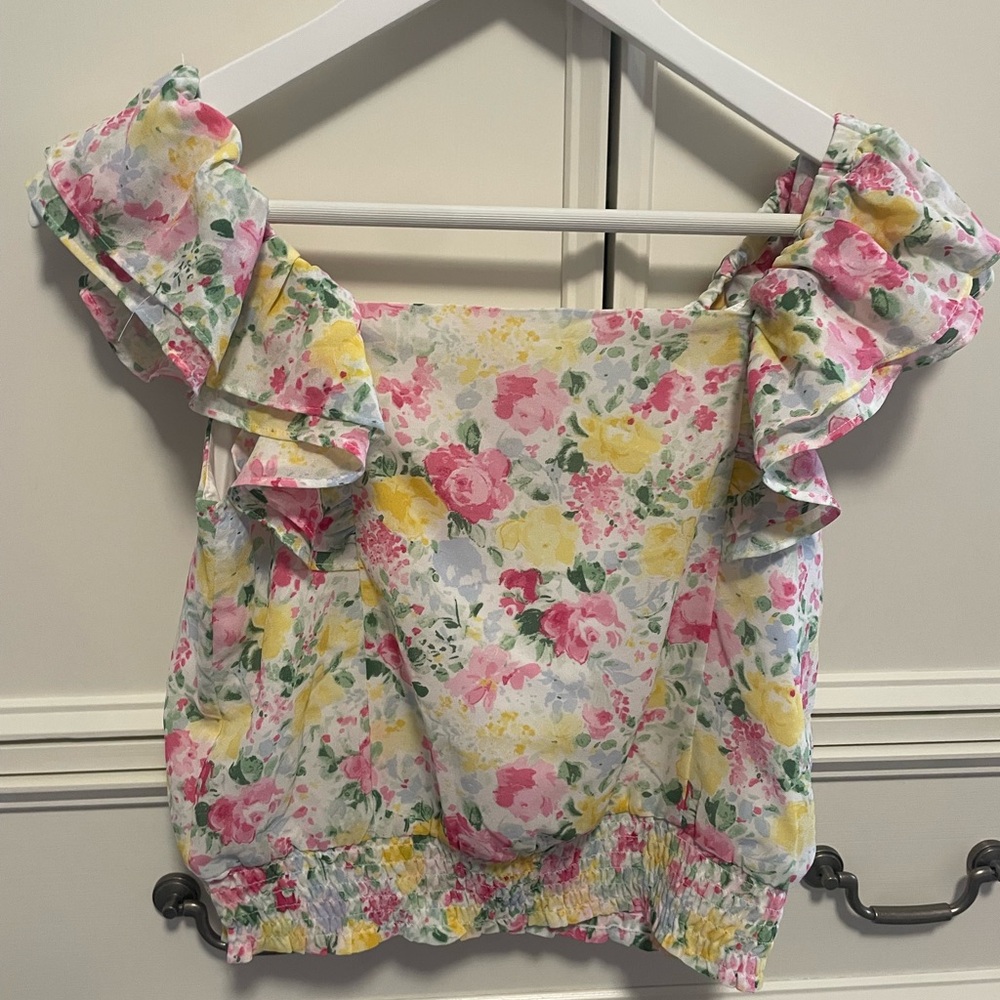 Multi color floral Janie and Jack top